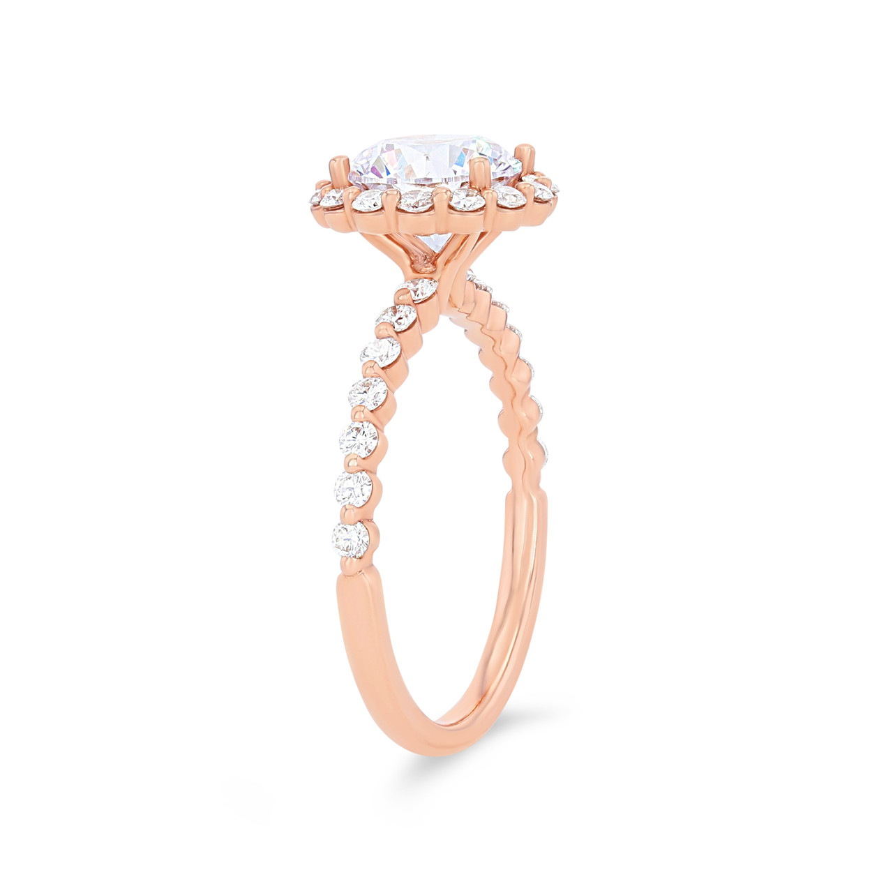 Sylvie Single Prong Halo Engagement Setting 1