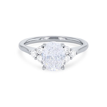 Sylvie Diamond Cluster Engagement Setting In Yellow Gold 14K