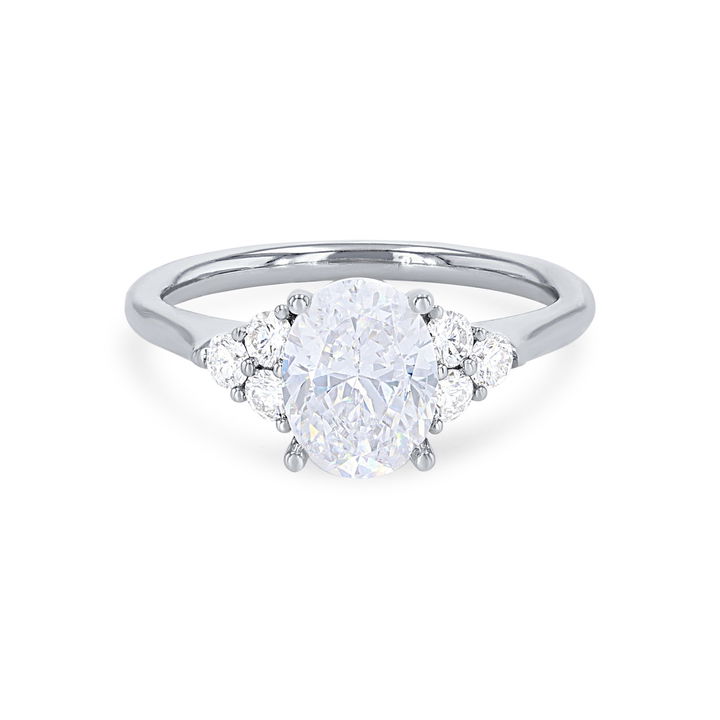 Rose Gold 14K Sylvie Diamond Cluster Engagement Setting