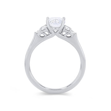 Sylvie Diamond Cluster Engagement Setting In Yellow Gold 14K