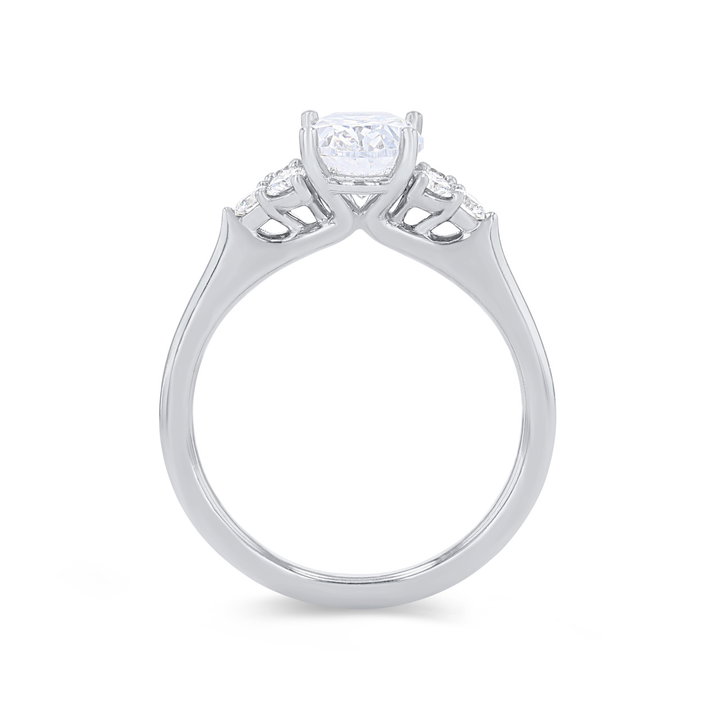 Sylvie Diamond Cluster Engagement Setting In Yellow Gold 14K