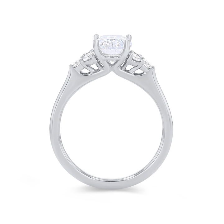 Rose Gold 14K Sylvie Diamond Cluster Engagement Setting