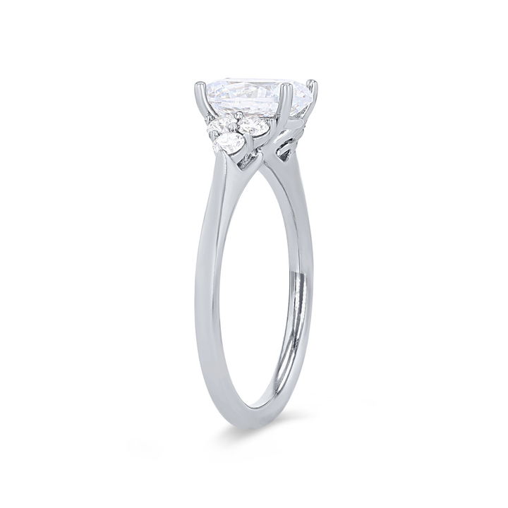 Rose Gold 14K Sylvie Diamond Cluster Engagement Setting