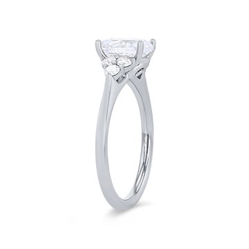 Sylvie Diamond Cluster Engagement Setting In Yellow Gold 14K
