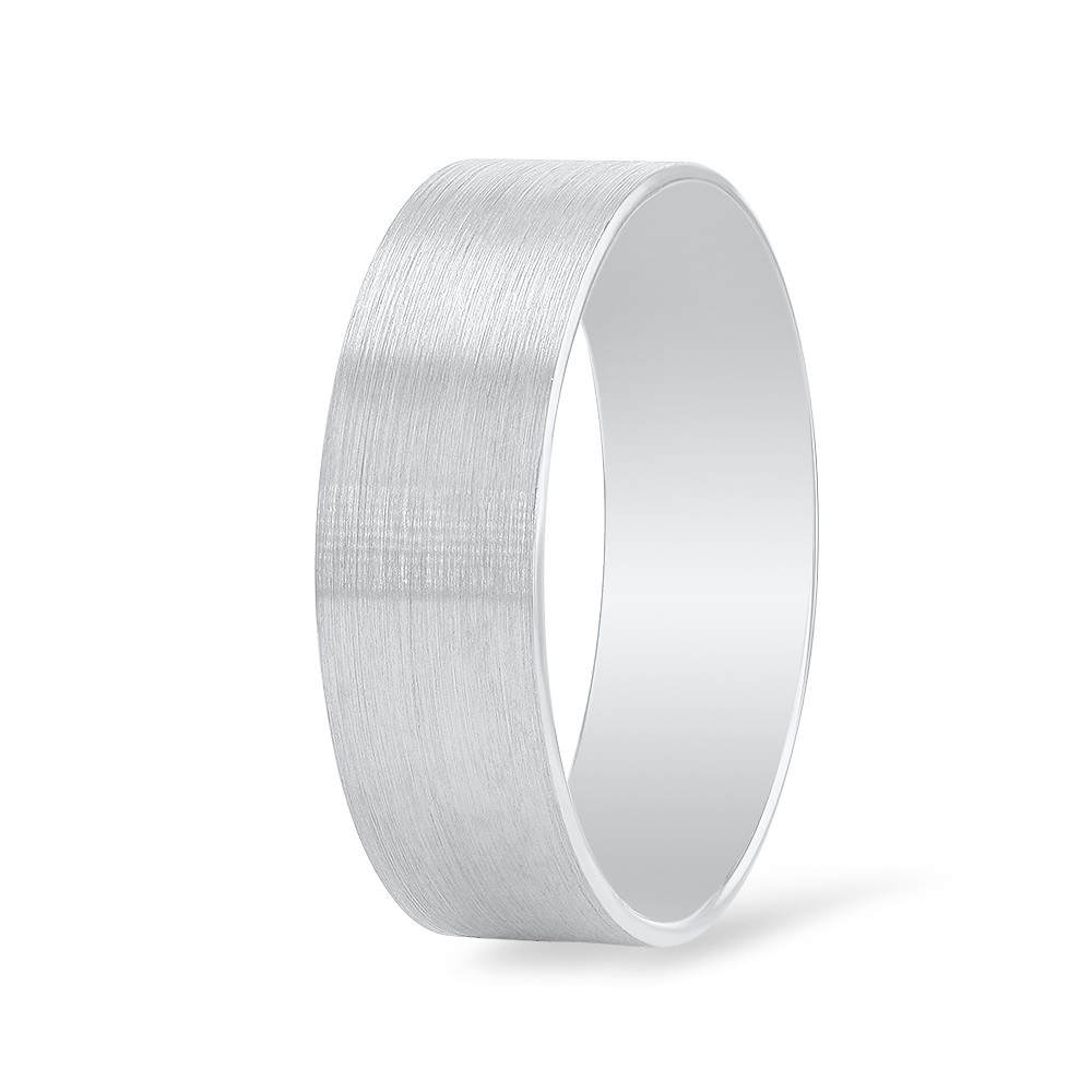 Flat Matte 7mm Wedding Band 1