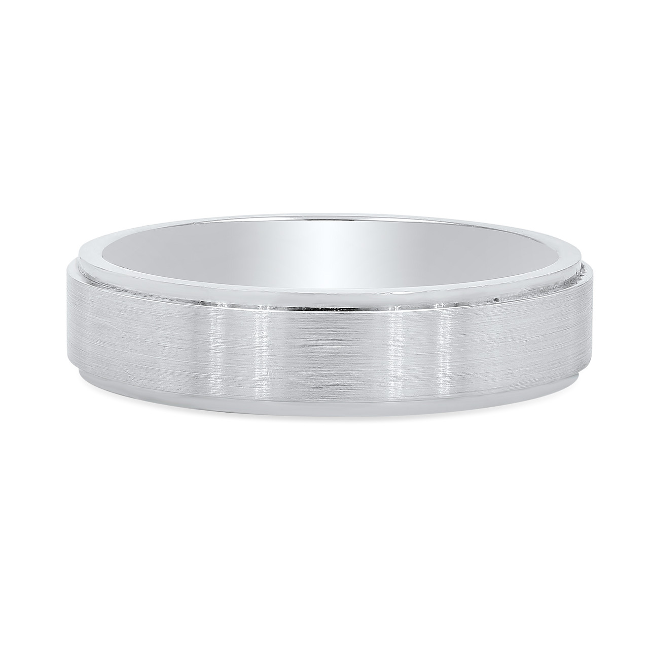 Matte Flat Edge 5.5mm Wedding Band