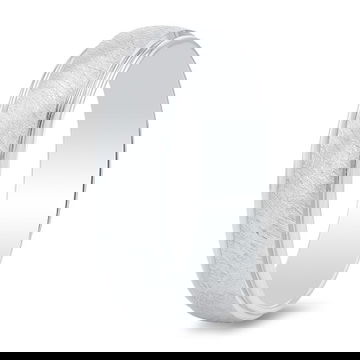 Wire Matte Polished Edge 6mm Wedding Band