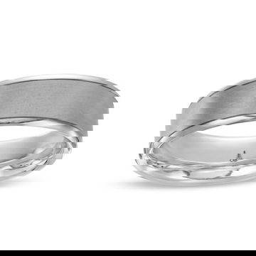 Matte Polished Edge 7mm Wedding Band 12