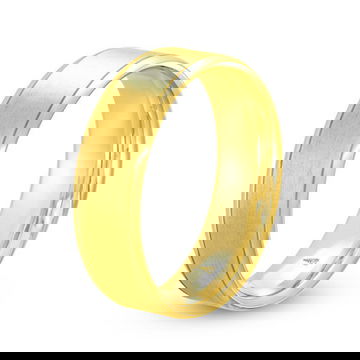 Matte Polished Edge 7mm Wedding Band 7