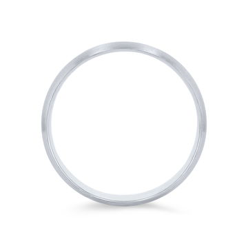 Matte Dome 6mm Wedding Band In White Gold 14K
