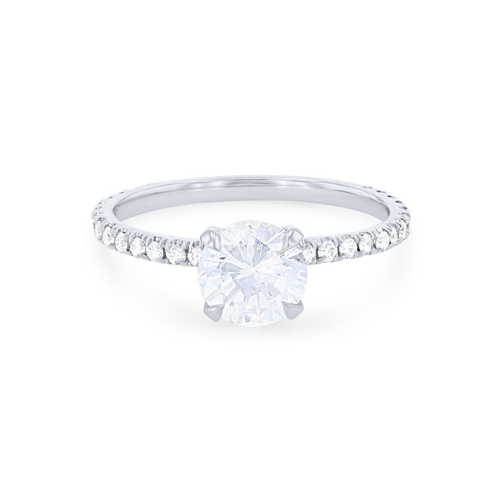 White Gold 18K Michael M. Crown Hidden Halo Engagement Setting