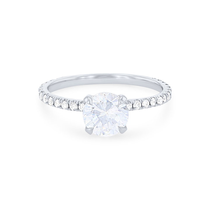 Michael M. Crown Hidden Halo Engagement Setting In White Gold 18K
