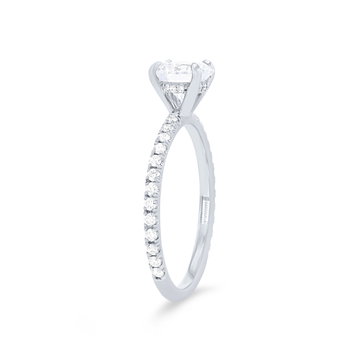 Michael M. Crown Hidden Halo Engagement Setting In White Gold 18K
