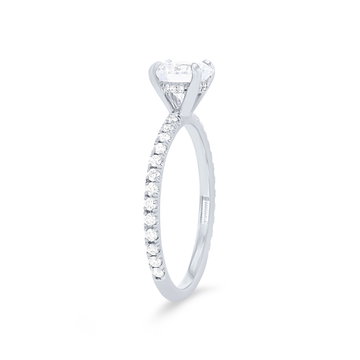 Michael M. Crown Hidden Halo Engagement Setting In White Gold 18K