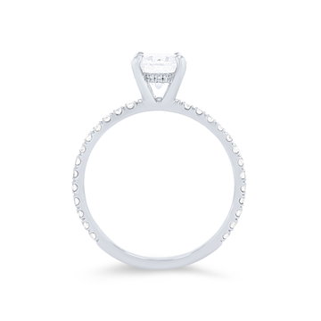 Michael M. Crown Hidden Halo Engagement Setting In White Gold 18K