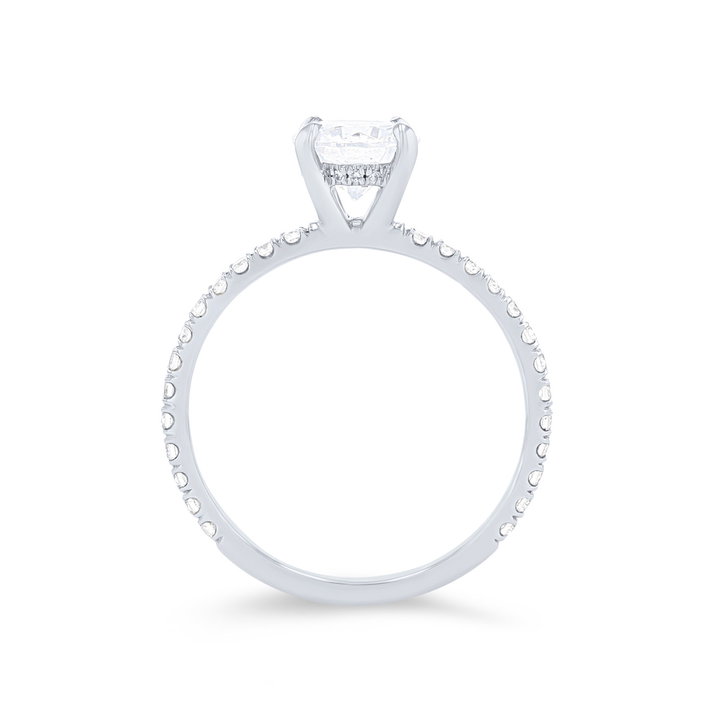 Michael M. Crown Hidden Halo Engagement Setting In White Gold 18K
