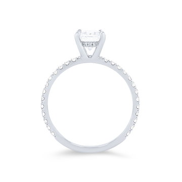 Michael M. Crown Hidden Halo Engagement Setting In White Gold 18K