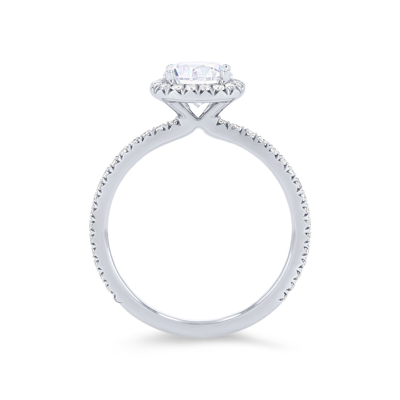 Sylvie Cushion Halo Diamond Engagement Setting 2