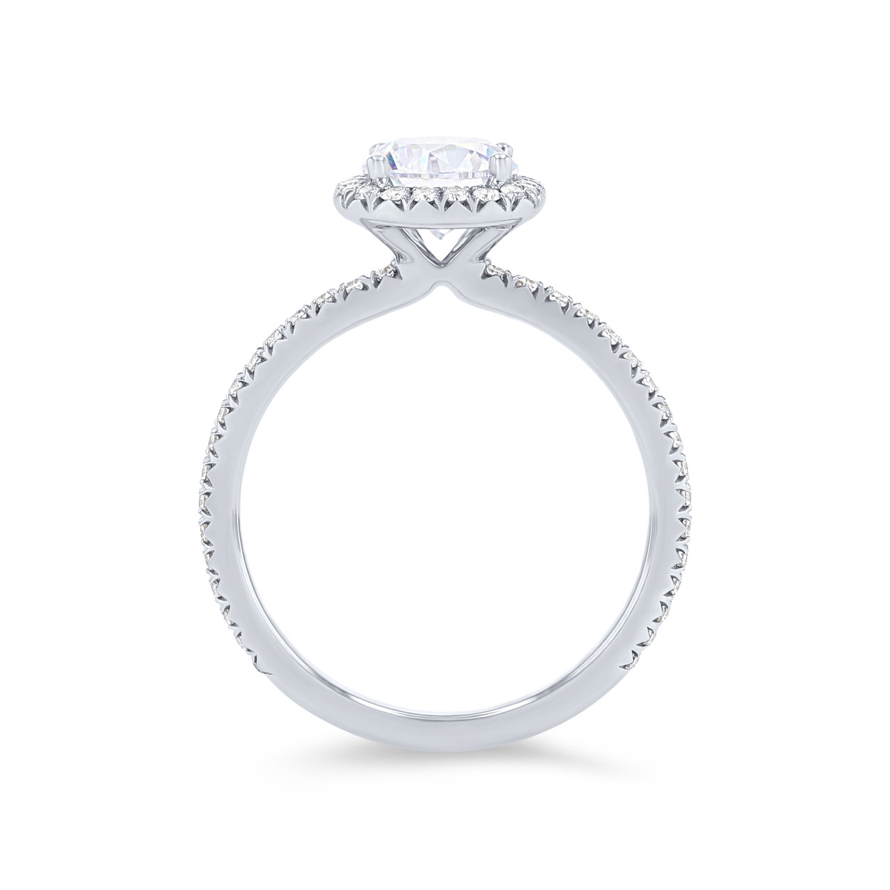 Sylvie Cushion Halo Diamond Engagement Setting 2
