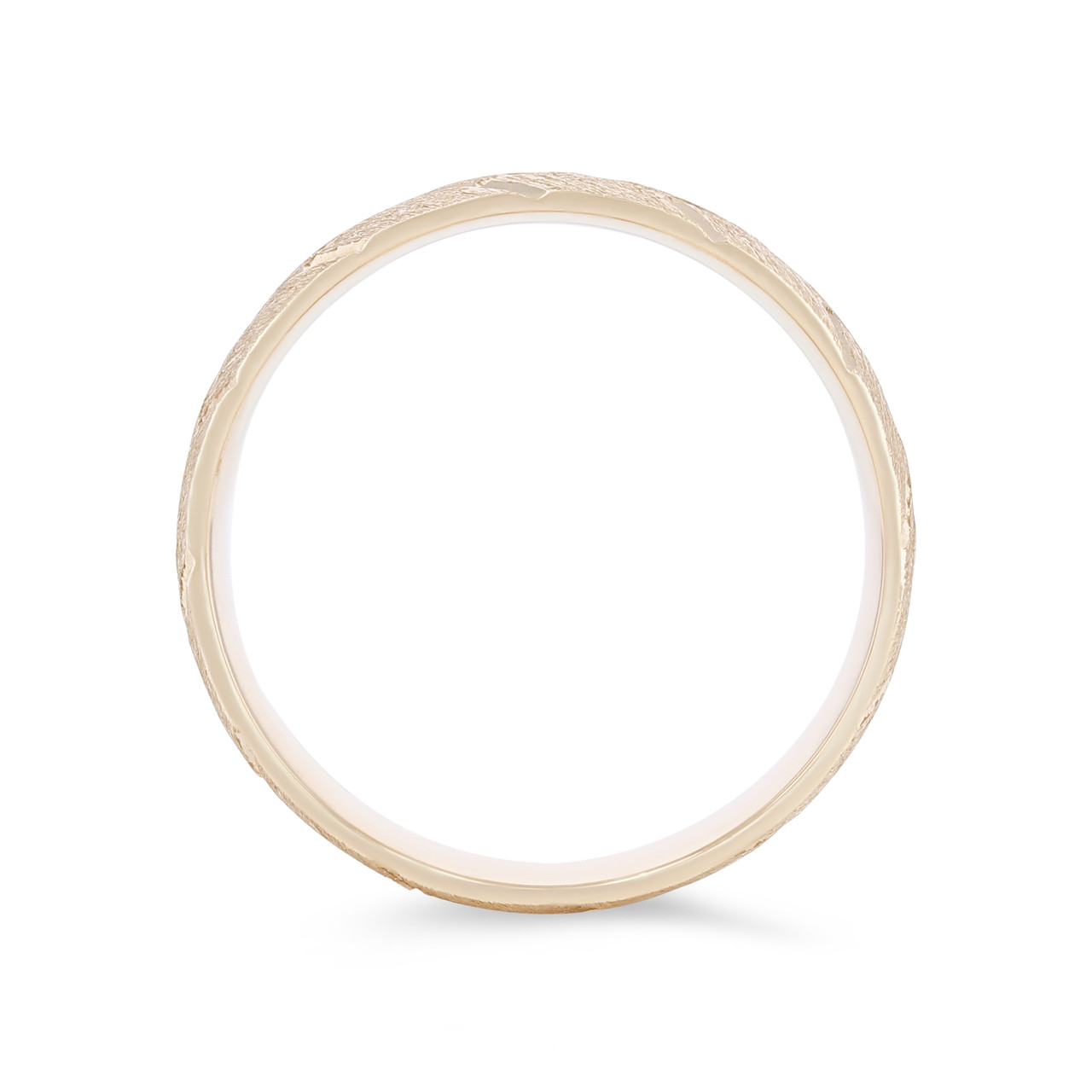 Matte Shimmer Braided 8mm Wedding Band 1