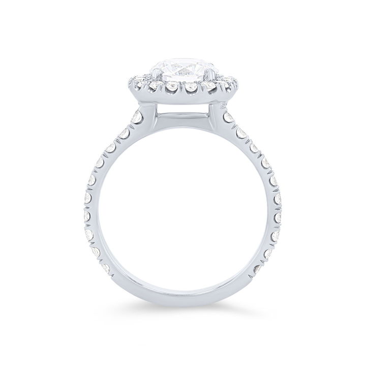 White Gold 18K Michael M. Europa Round Halo Engagement Setting