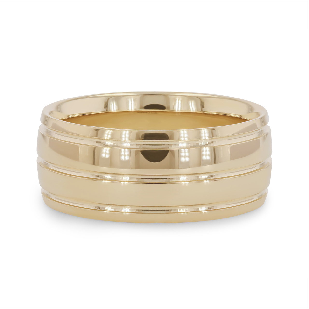 Multirow Groove 9mm Wedding Band 0