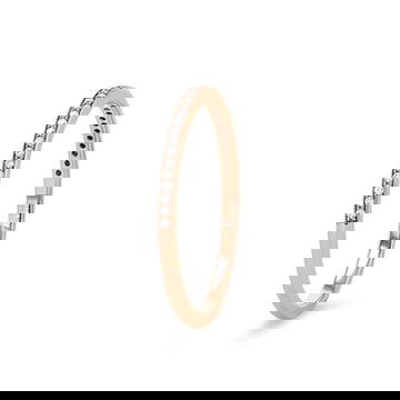 Beadset Milgrain Wedding Band