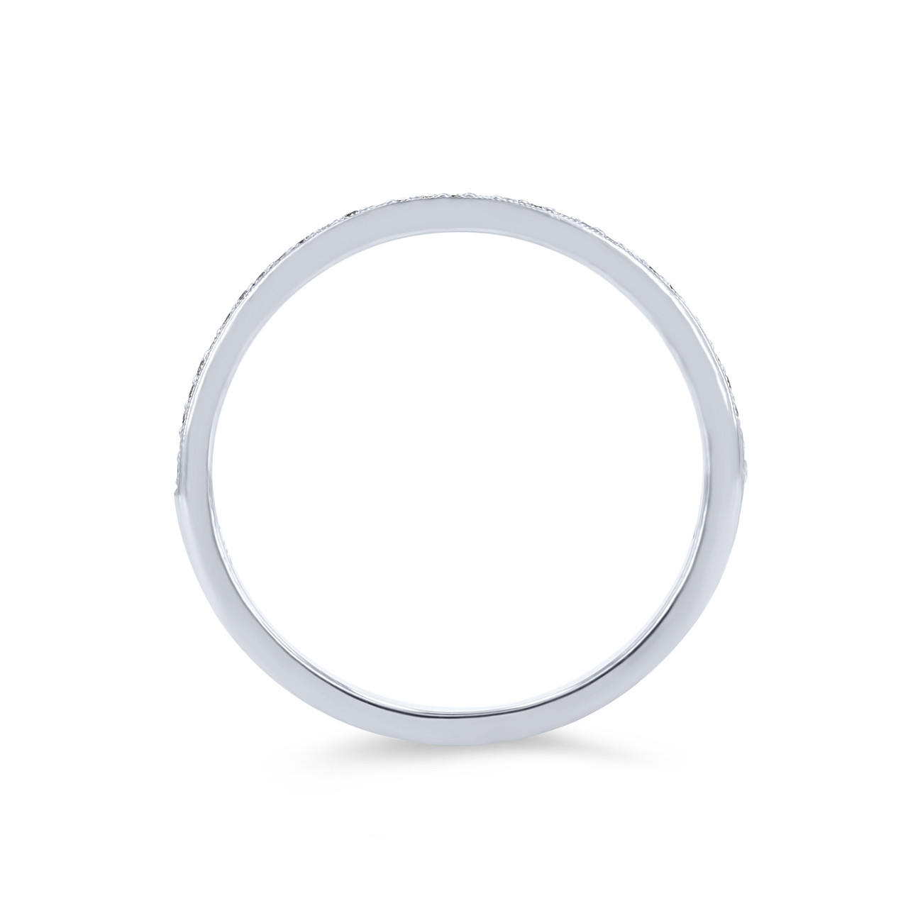 Beadset Milgrain Wedding Band