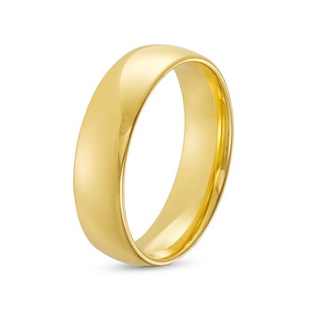 Classic Dome 6mm Wedding Band In Yellow Gold 14K