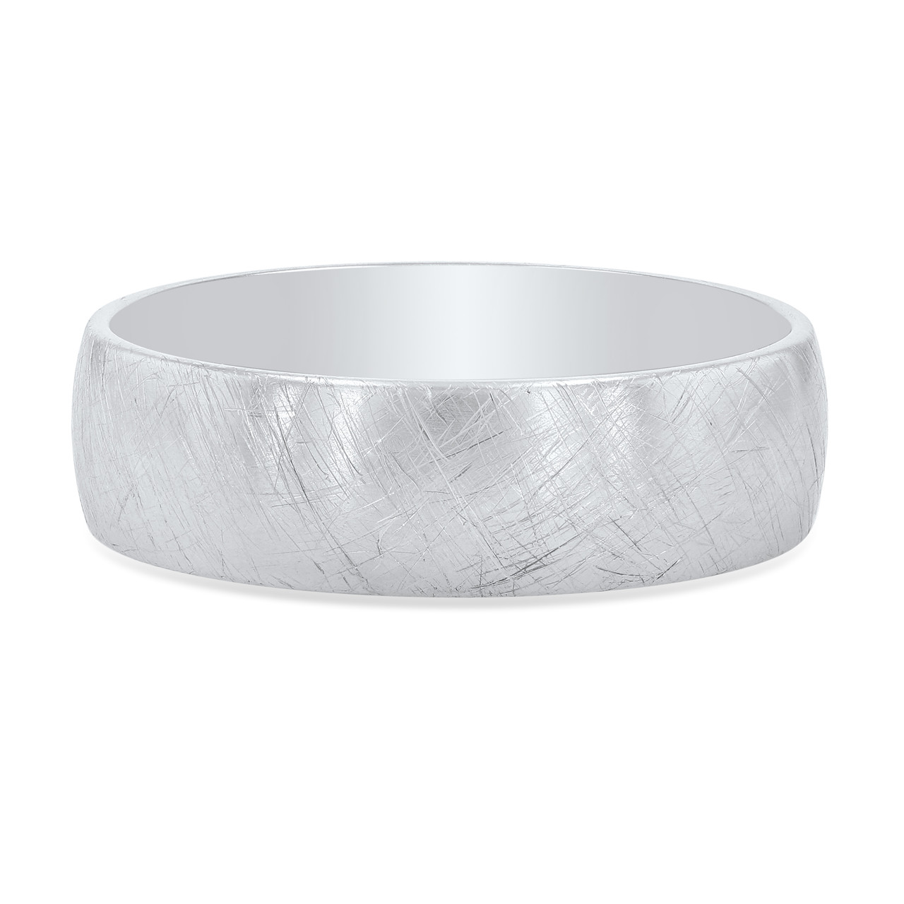 Wire Matte 6.5mm Wedding Band 0