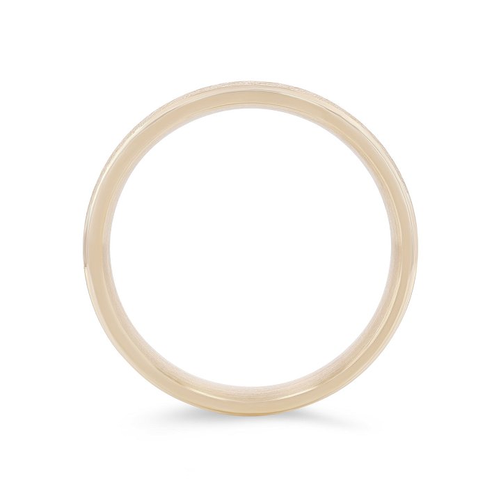 White Gold 14K Wire Matte 6mm Wedding Band
