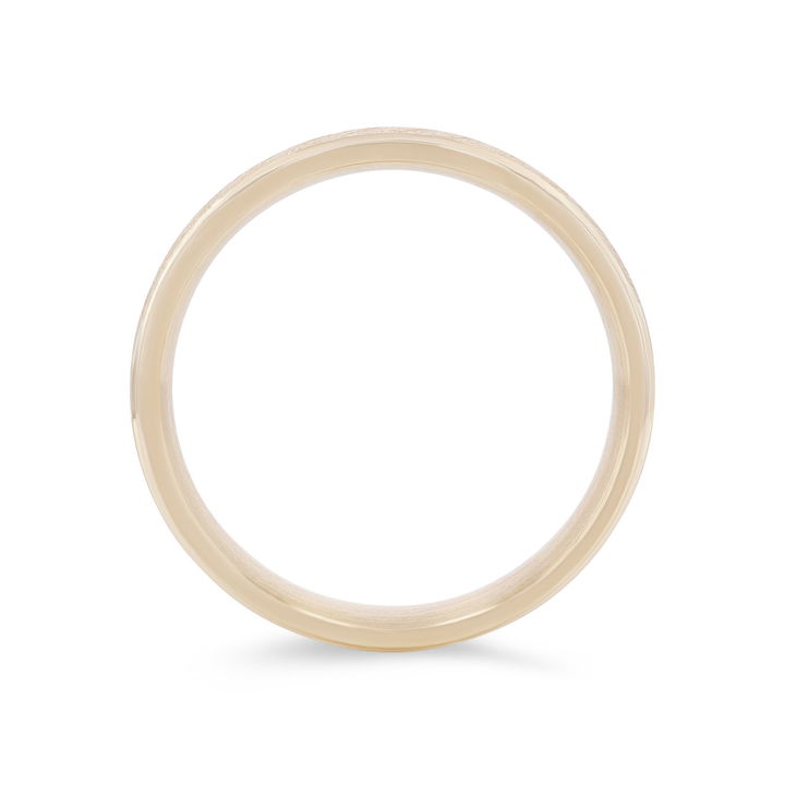 Wire Matte 6mm Wedding Band In White Gold 14K