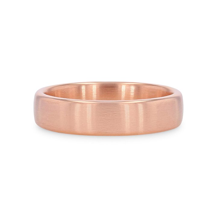 White Gold 14K Classic Matte 5.5mm Wedding Band