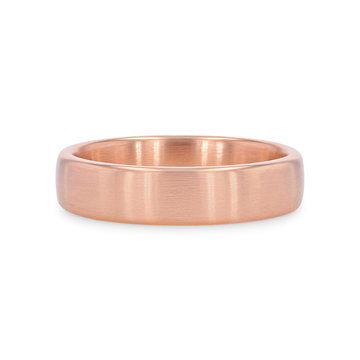 Classic Matte 5.5mm Wedding Band In White Gold 14K