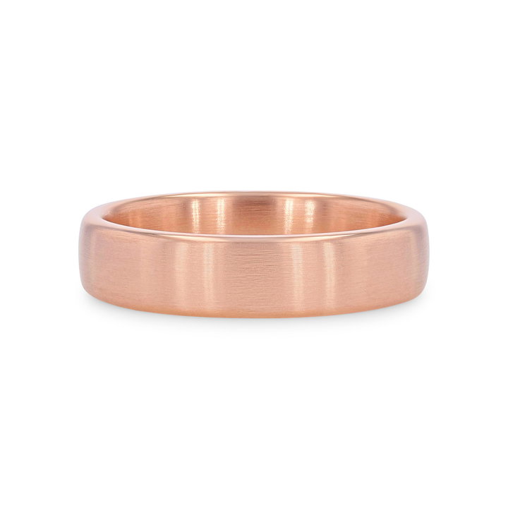 Classic Matte 5.5mm Wedding Band In White Gold 14K