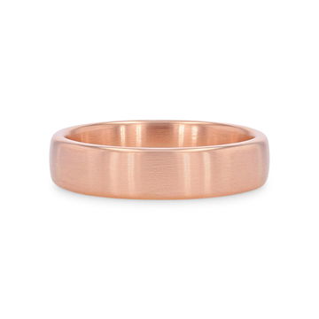 Classic Matte 5.5mm Wedding Band In White Gold 14K
