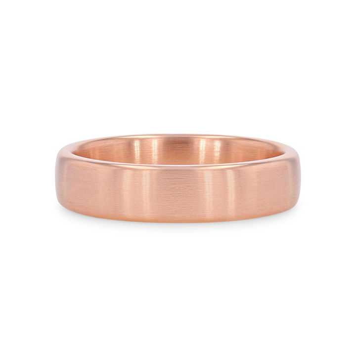 Classic Matte 5.5mm Wedding Band In White Gold 14K