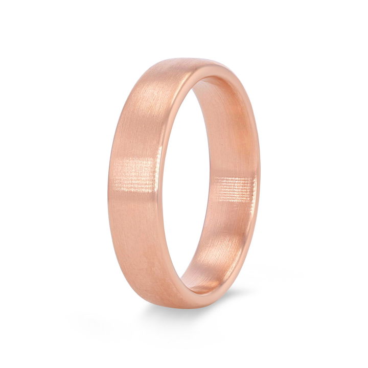 Classic Matte 5.5mm Wedding Band In White Gold 14K
