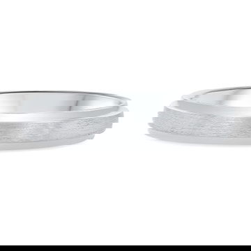 Matte Bevel Edge 4mm Wedding Band 0
