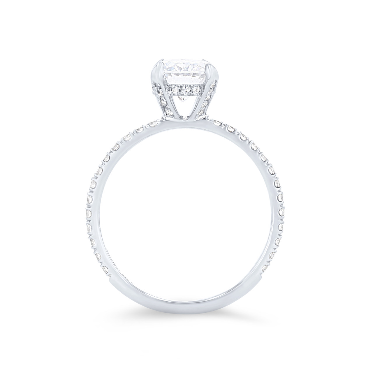Michael M. Crown Oval Hidden Halo Engagement Setting 2