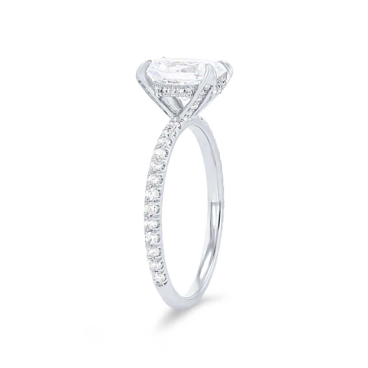 Michael M. Crown Oval Hidden Halo Engagement Setting 1
