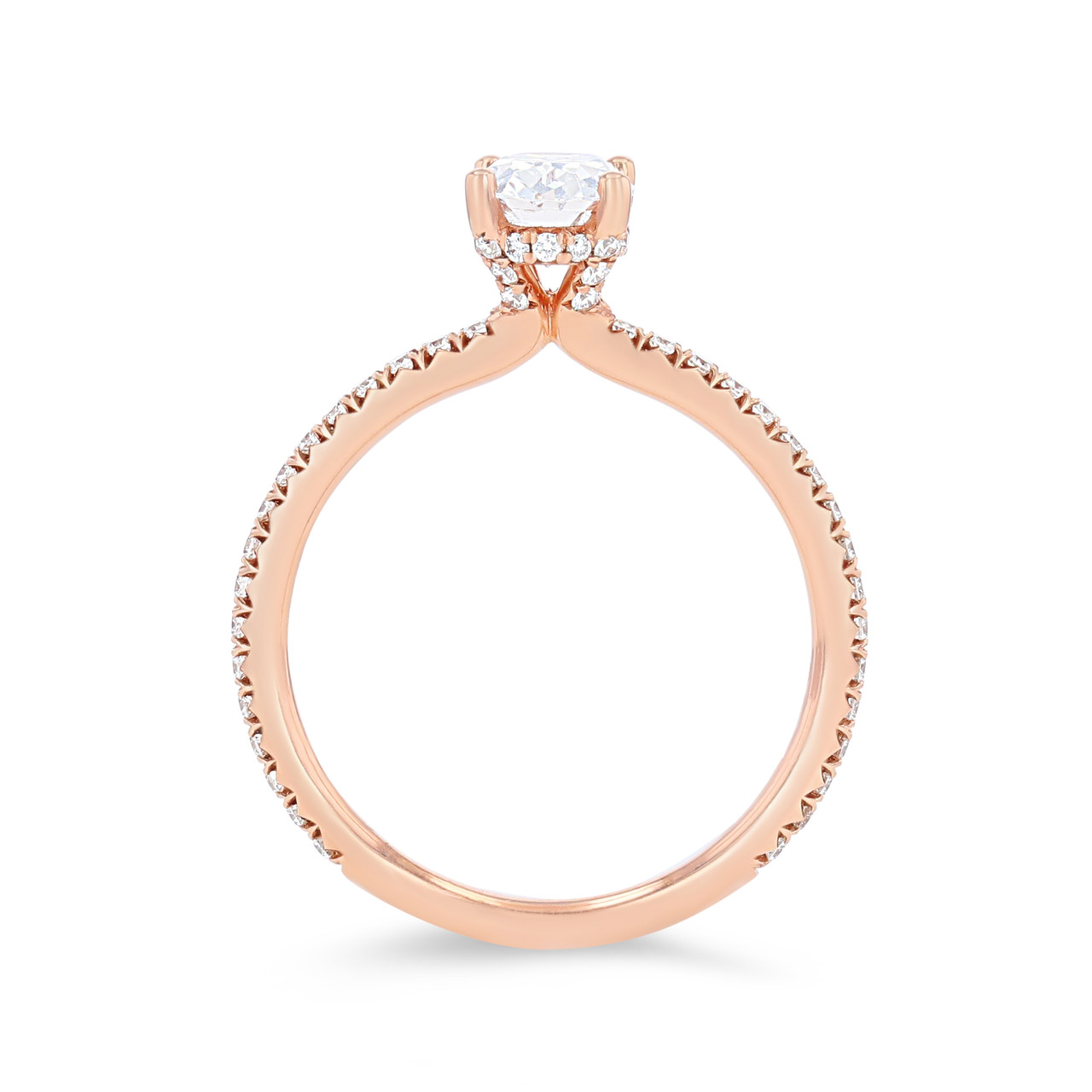 Sylvie Hidden Halo Pave Diamond Engagement Setting 2