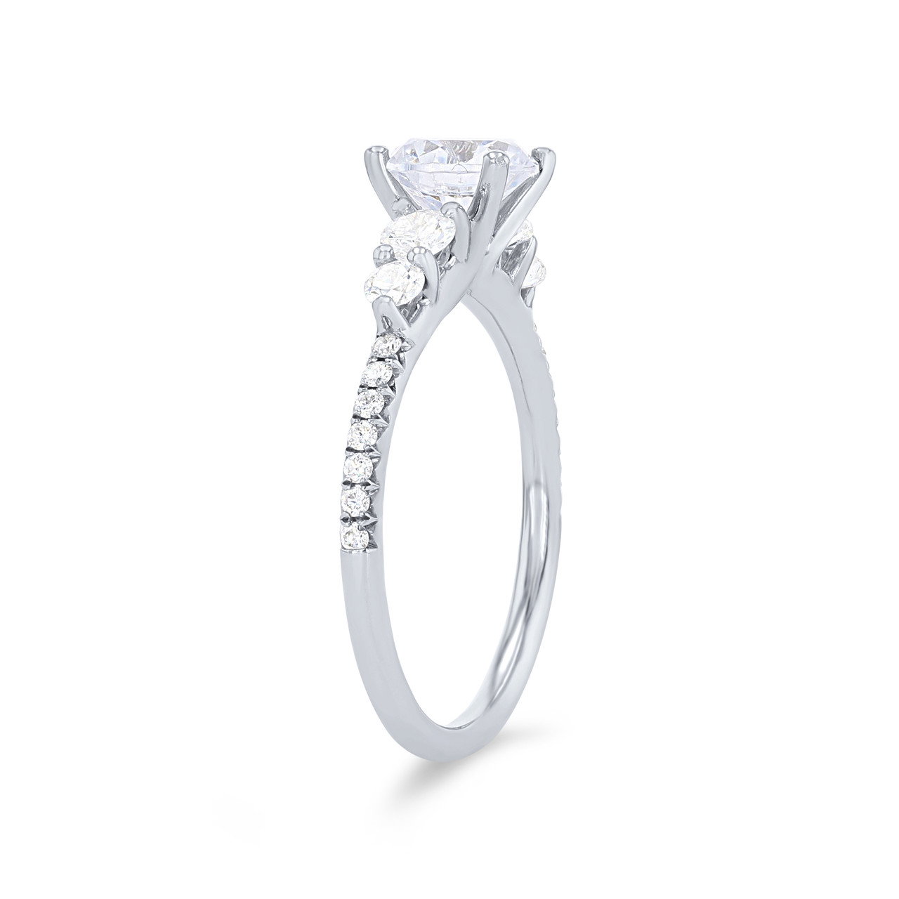 Sylvie Graduated Five Stone Diamond Engagement Setting 1
