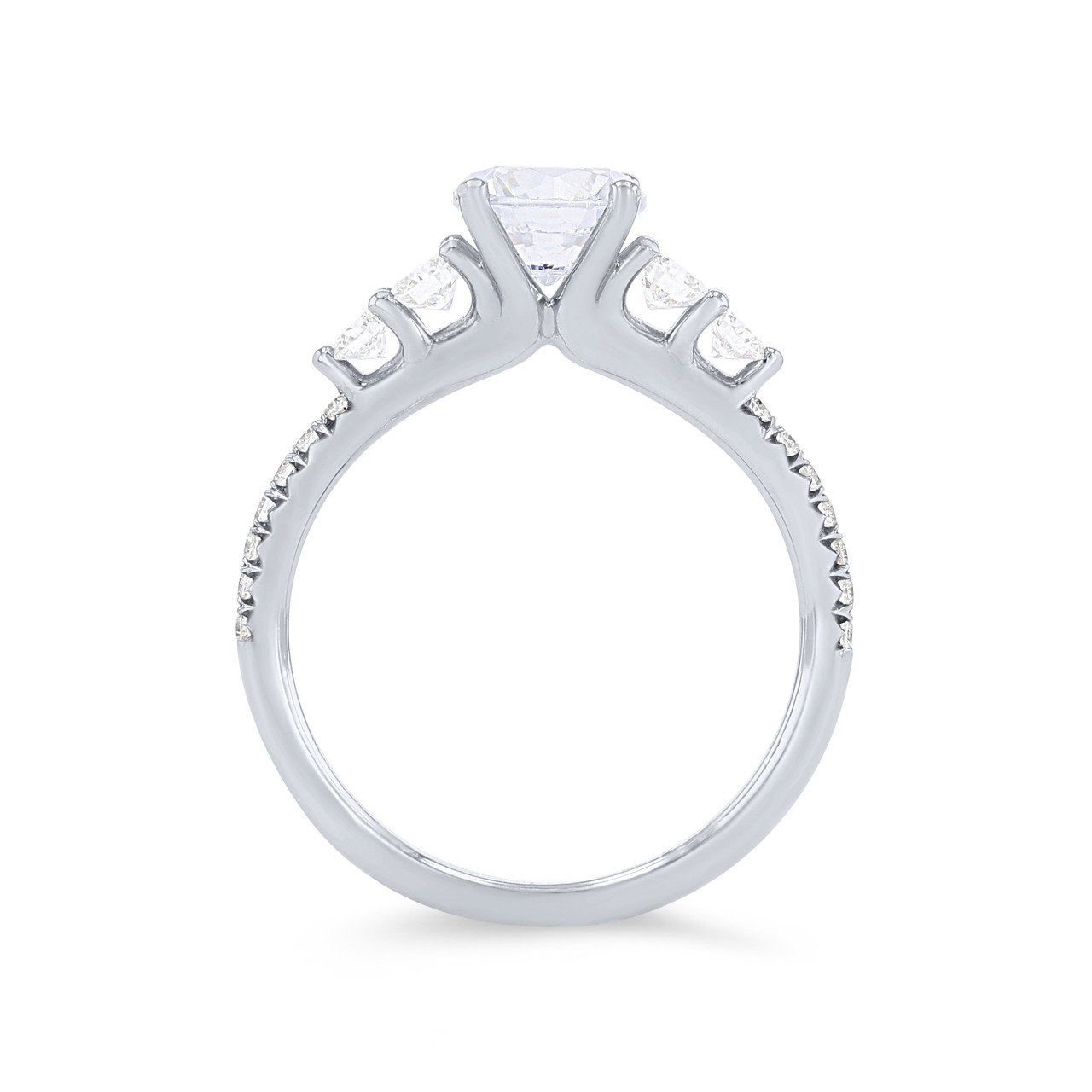 Sylvie Graduated Five Stone Diamond Engagement Setting 2