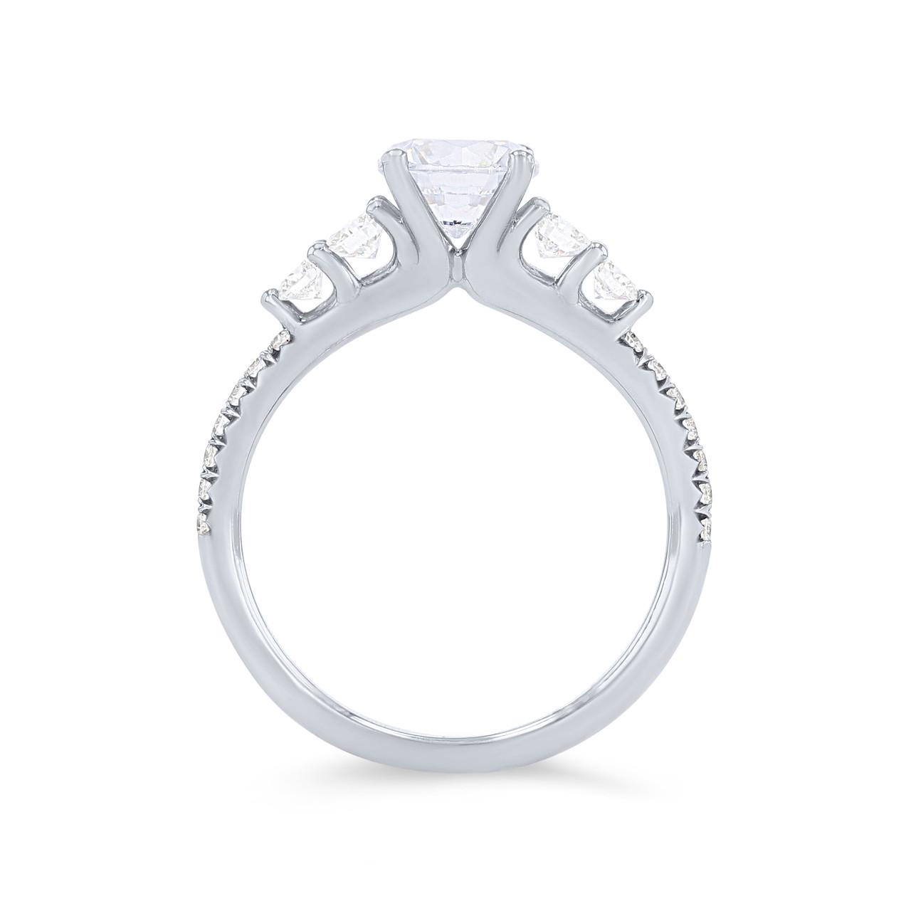 Sylvie Graduated Five Stone Diamond Engagement Setting 2