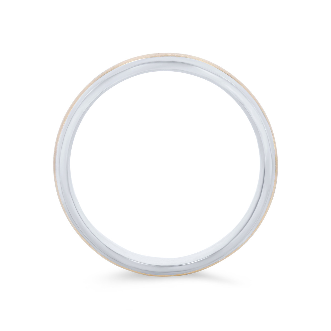 Matte Polished Edge 5mm Wedding Band 2