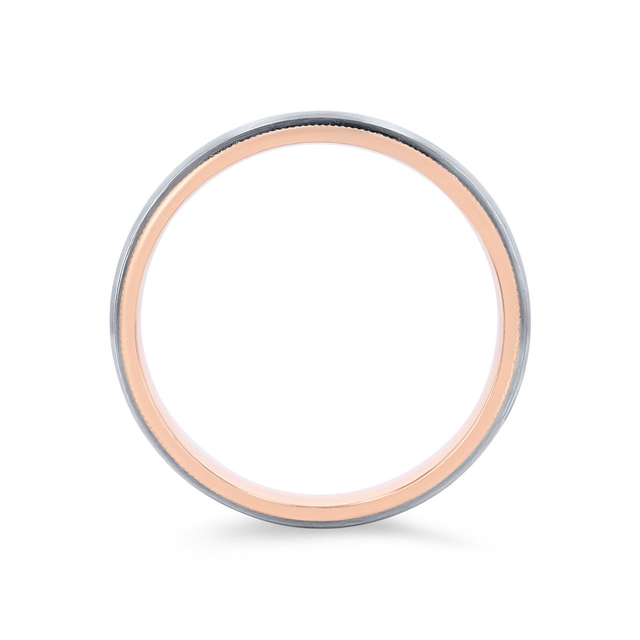 Matte Milgrain Edge 5mm Wedding Band