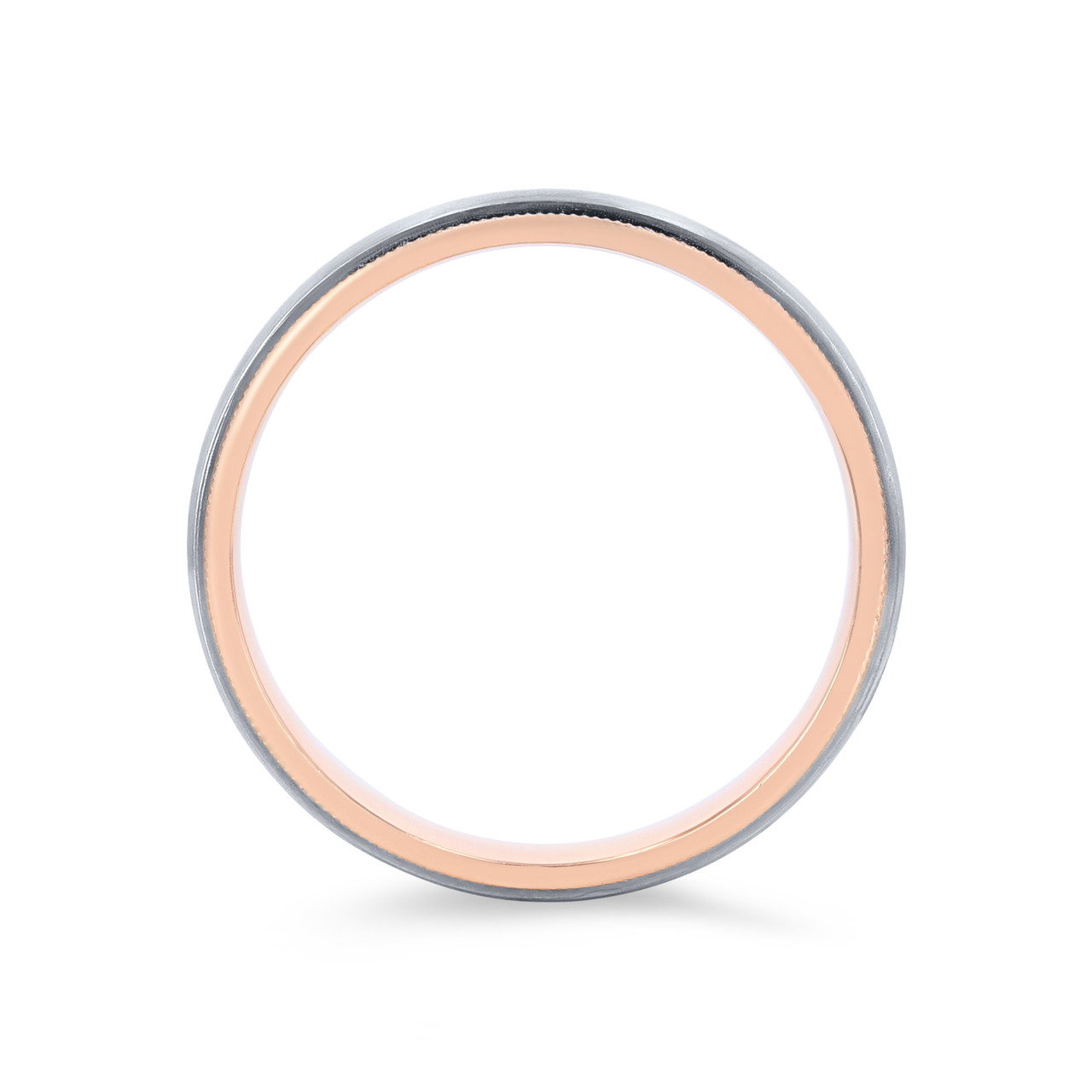Matte Milgrain Edge 5mm Wedding Band 2