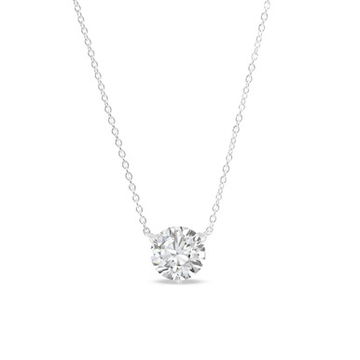 Lab Grown Round Diamond Pendant