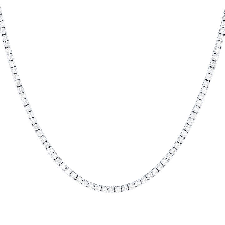 White Gold 14K Lab Grown Diamond Tennis Necklace